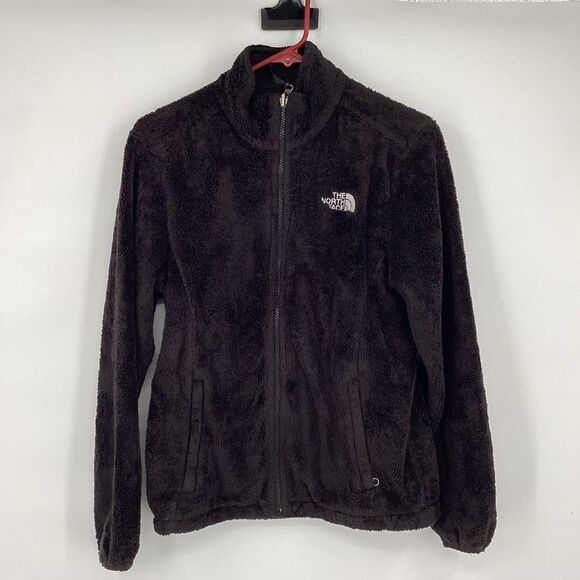 Ladies The North Face Teddy Fuzzy Fleece Jacket Black‎ full zip small - Picture 1 of 7